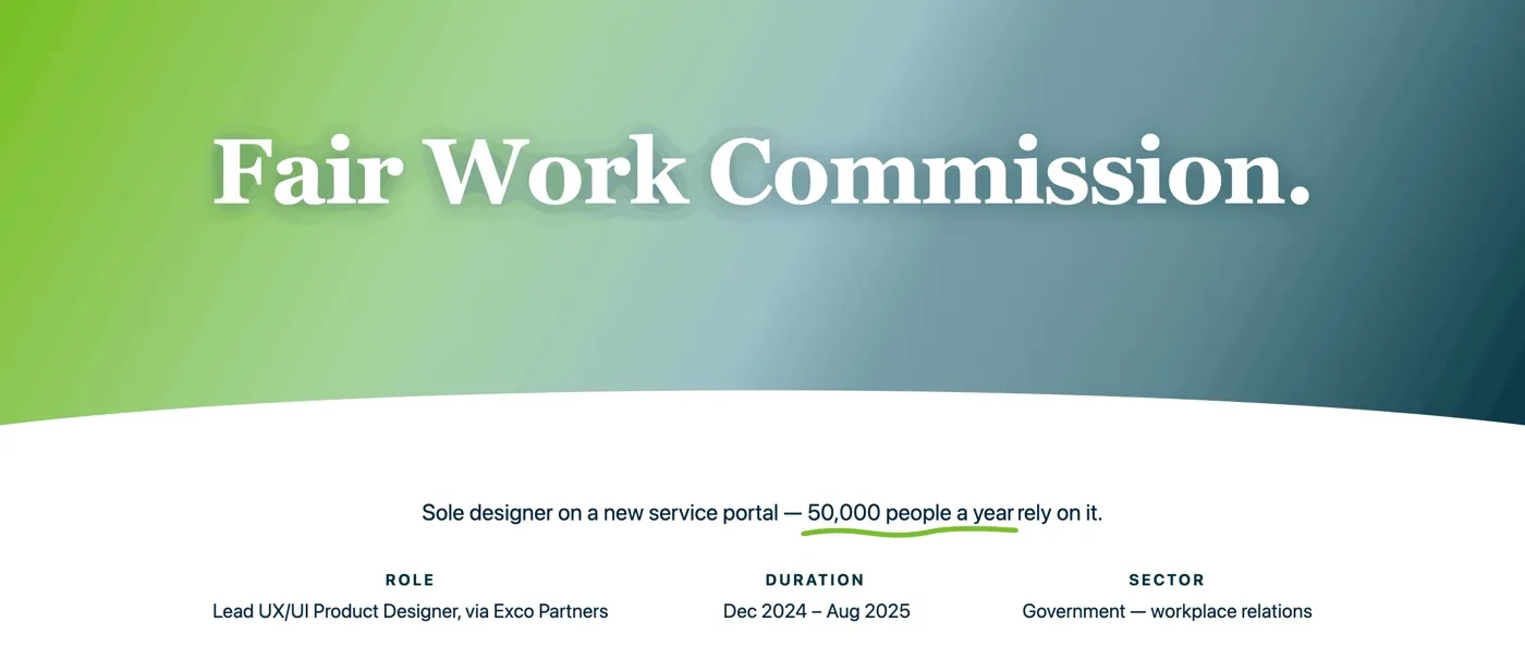 Fair Work Commission case study: conciliation service portal