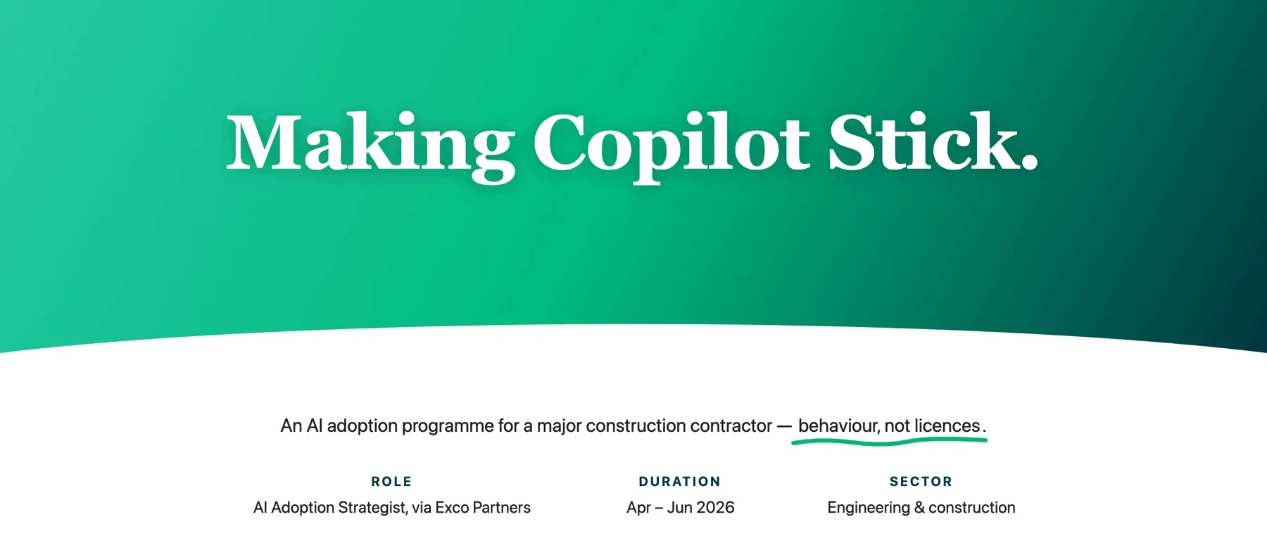 McConnell Dowell Copilot adoption programme case study